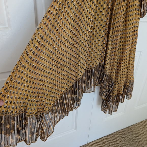 Ulla Johnson Silk Golden Flutter Dress - Picture 7 of 12